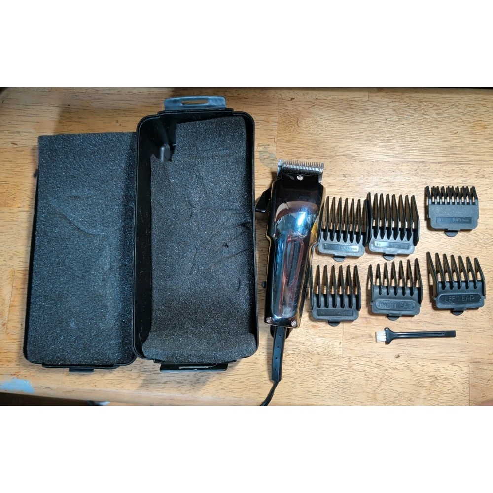 CONAIR Chrome Hair Care Clippers Tested Works With Attachments And Case. VG